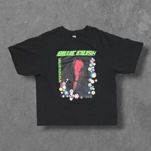 Billie Eilish x Takashi Murakami Shirt  Medium Black Uniqlo Short Sleeve Tee